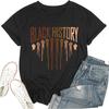 Black History T Shirts Melanin Tshirts for Women Afro American Awareness Shirt Black Graphic Tee Tops