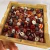 Hand-Carved High Oil Coating Red Agate Chalcedony Beads 10×11mm for DIY Jewelry