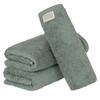 Towel Laboratory Large Face Dusty Set of Fast JapanTechnology [Volume Rich] #003 Towel, Green, 3, Hotel-Grade, Thick, Fluffy, High-Breathability,