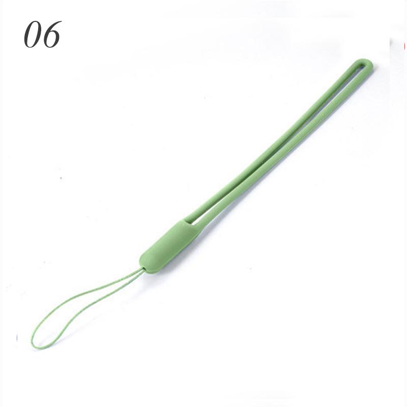 1vnt Mobiliojo telefono raištelis Telefono riešo dirželiai raktų pakabukas Silikoninis tempiamas fotoaparato dirželis vienspalvis