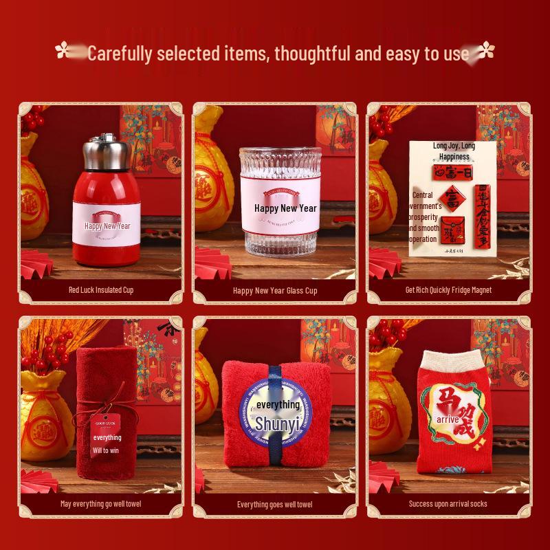 2026 Jahr des Pferdes Firmen-Neujahrs-Souvenir-Geschenk für Mitarbeiter: Individuelles praktisches Frühlingsfest-Souvenir