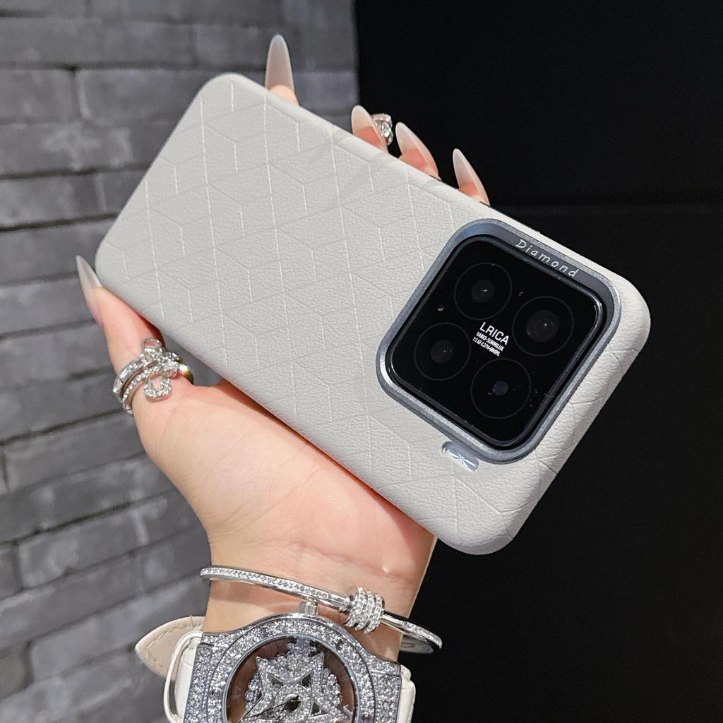 Rubik's Cube Embossed Full Coverage Magnetic Phone Case for 15 Pro - Drop-Proof Protection
