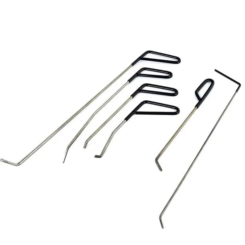 6Pcs/set Car Dent Puller Rod Hooks Hammer Door Dent Ding Hail Fix Removal Repair Tools Maintenance Set Automotive Accessories