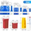 304Pcs Car Fuses Assortment Kit Include Standard & Small & Mini Size, Automotive Low And Tall/STD Profile Box Shaped Assorted Fuse With Fuses Puller