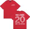 T-shirt Merch Rapper Melendi 20 Ans Sans Nouvelles 2026 Printemps Été Hommes Femmes Mode Rétro Manches Courtes Coton Haut Décontracté