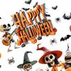 Halloween Window Cling Waterproof PVC Guitar Skeleton Ghost Pumpkin Spider Bat Static Glass Sticker Holiday Party Decoration Decal