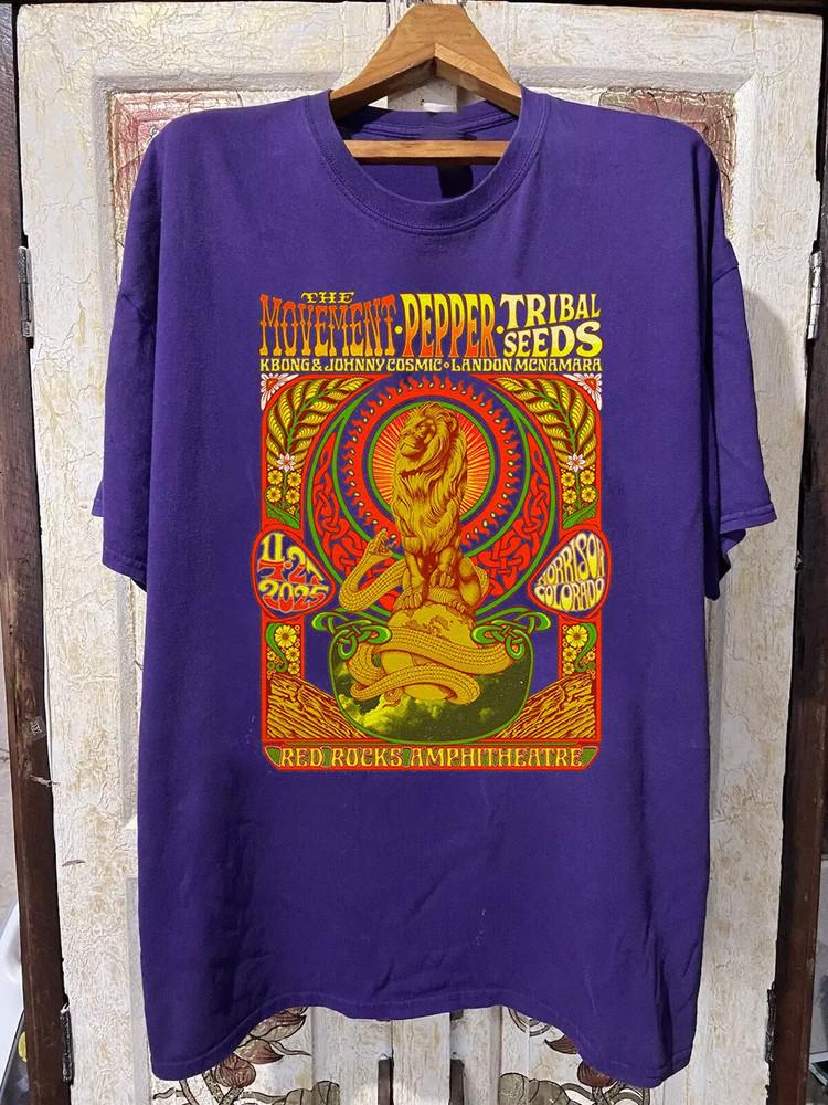 The Movement, Pepper, Tribal Seeds Live At Red Rocks T Shirt Full Size S-5XL Unisex T-Shirt L