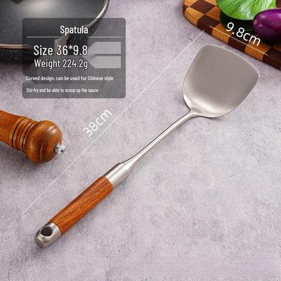 Rosewood Handle 316 Stainless Steel Wok Spatula