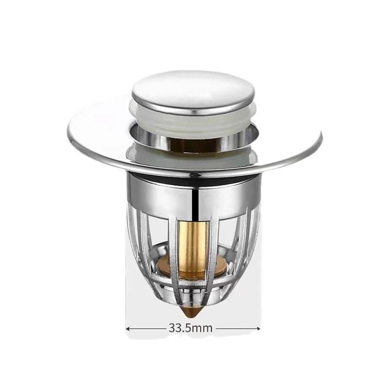 Bounce Core Wash Basin Drainer Plug with Press Filter Basket Accessories