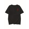 European sizes Red Rabbit Print Round Neck T-Shirt, Casual Short Sleeve Top for Spring And Summer, Women'S Clothing