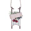 Seasonal Sled Christmas Ornament User Friendly Decoration For Indoor Outdoors Use