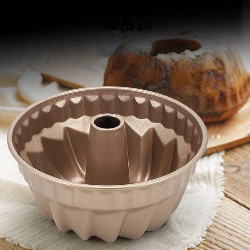 4Inches Silicone Fluted Pans Non-Stick Bundt Pan Baking Molds Bakeware For Round Cake Jello Decorating Mold