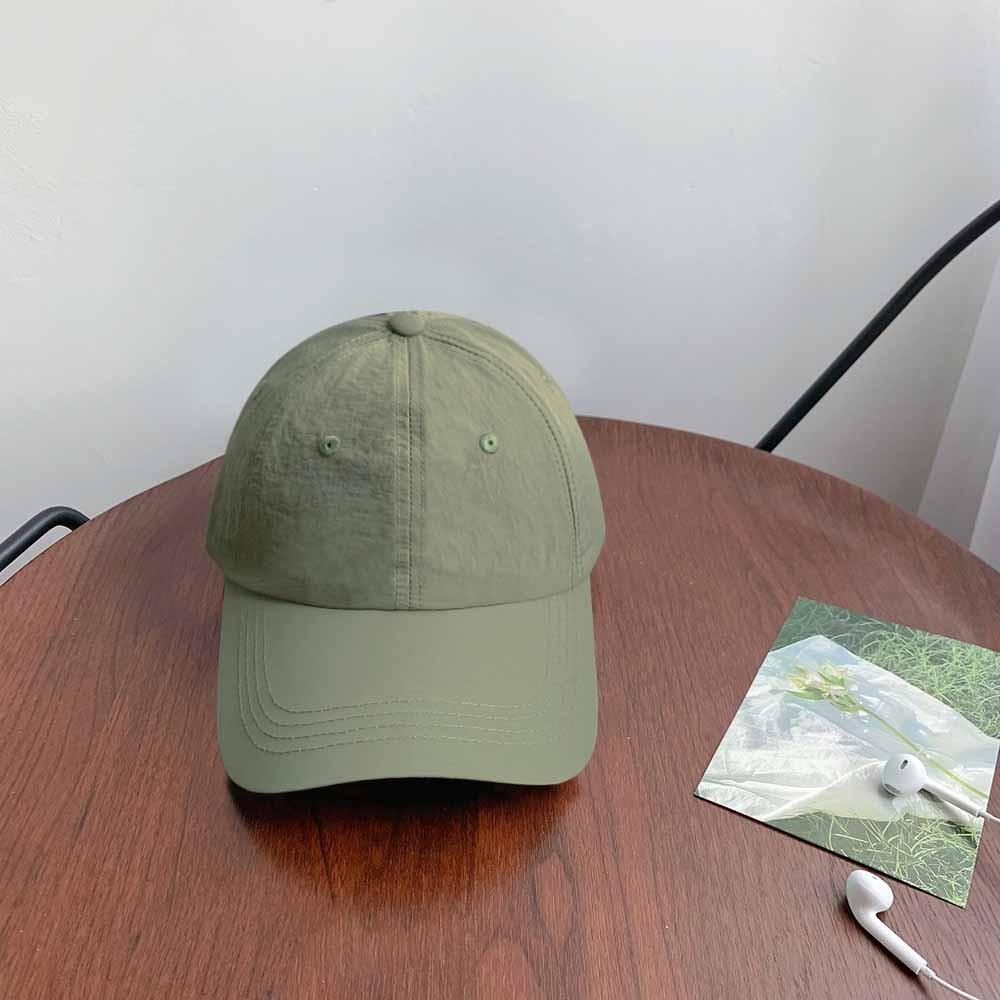 Anime Quick-Drying Baseball Cap Korean Style Peaked Cap Fashion Solid Color Sun Hat  Girl