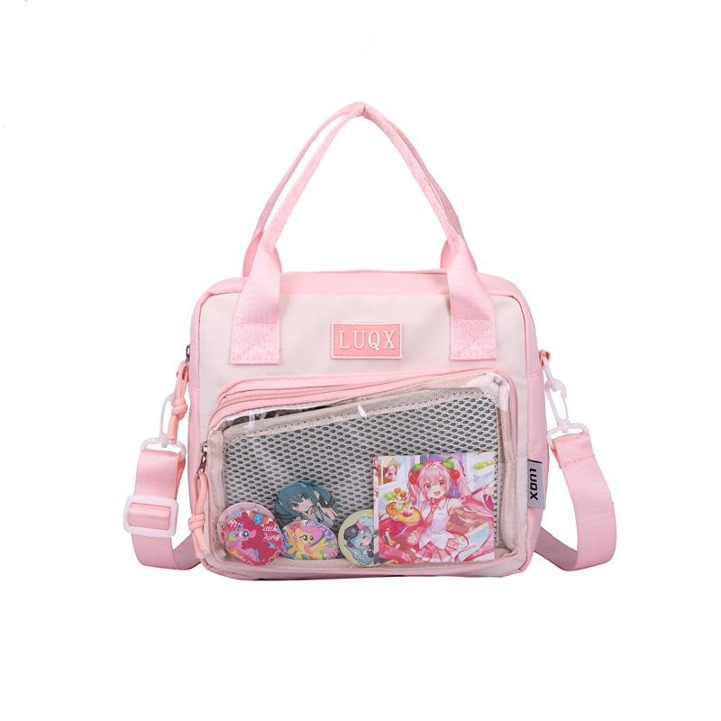 New cute versatile portable pain bag Japanese two-dimensional transparent female student shoulder messenger bag casual bag