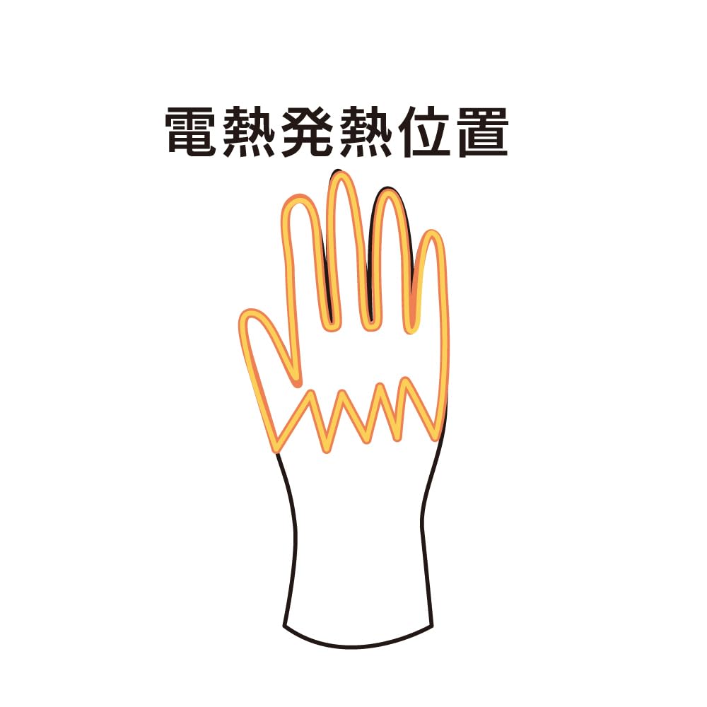 NANKAI Heat Assist System Heated Gloves for Size SDG-5004 Motorcycles, 4, Black, Medium, SDG-5004-BK-M