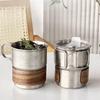 304 Stainless Steel Coffee Cup with Lid Handle Insulated Travel Mug for Outdoor Camping