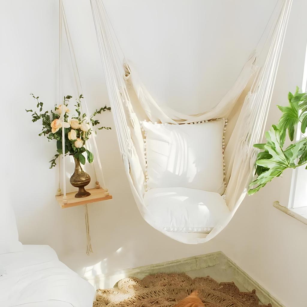 GoGarden Father's Day Hanging Garden Rocking Chair Cocoon Brazilian Swing Chair