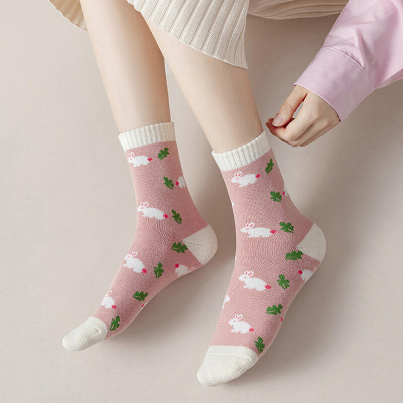 5 Pairs of Diwondi Winter Women s Fleece Warm Socks 5-piece set