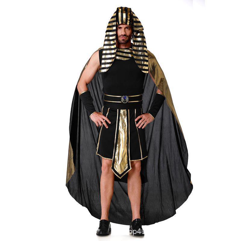 Costume di Coppia Faraone Egizio Antico e Cleopatra per Halloween