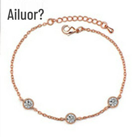 Romantic Rose Gold Plated Women's Bracelet with AA Cubic Zirconia