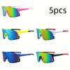 4PCS Nouvelles Lunettes de Mode d'Extérieur pour l'Équitation Coupe-Vent avec Grand Monture Intégrée Protection UV Lunettes de Soleil de Sport