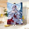 Anime MMoonS WitchS Throw Lightweight G Flannel Blanket Soft Skinfriendly for Summer Cooling