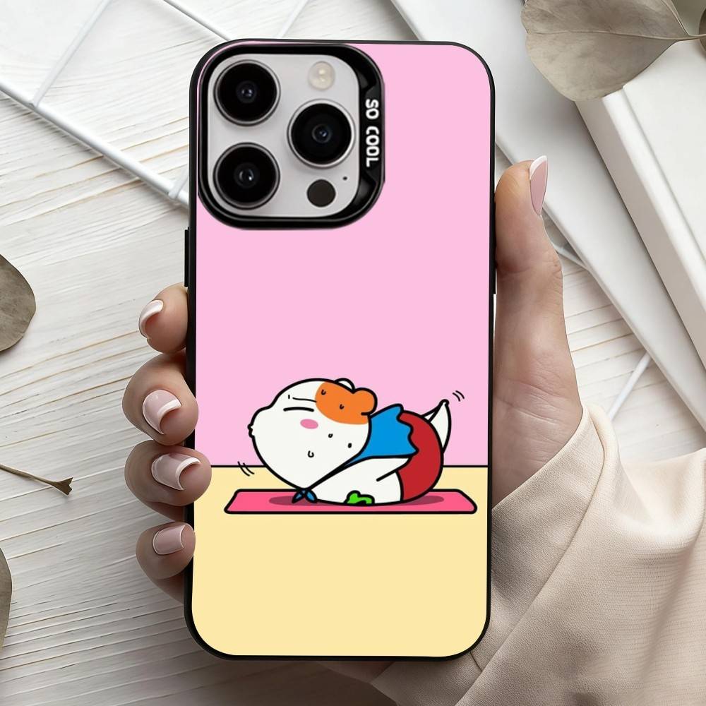 L-Lovely O-Oruchuban E-Ebichu Phone Case For iPhone17,16,15,14,13,12,11 Plus,Pro Max Black Candy silver phone case