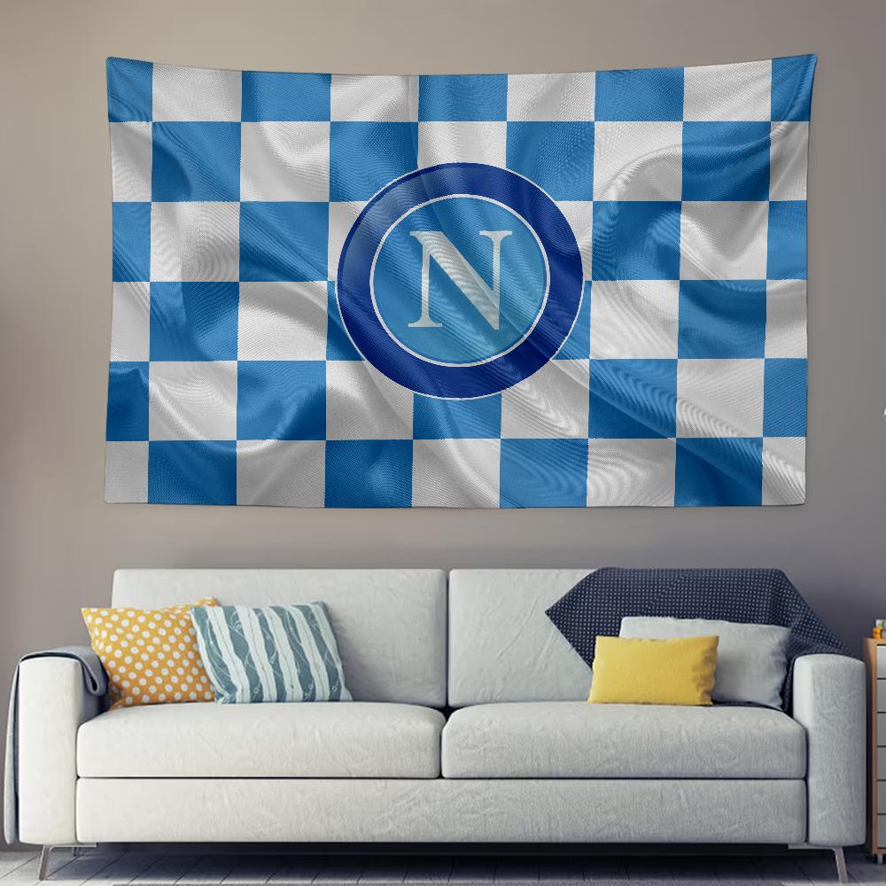 Napoli club Tapestry Decoration Bedroom Dormitory Background Cloth Holiday Home Party Living Room Club Cloth