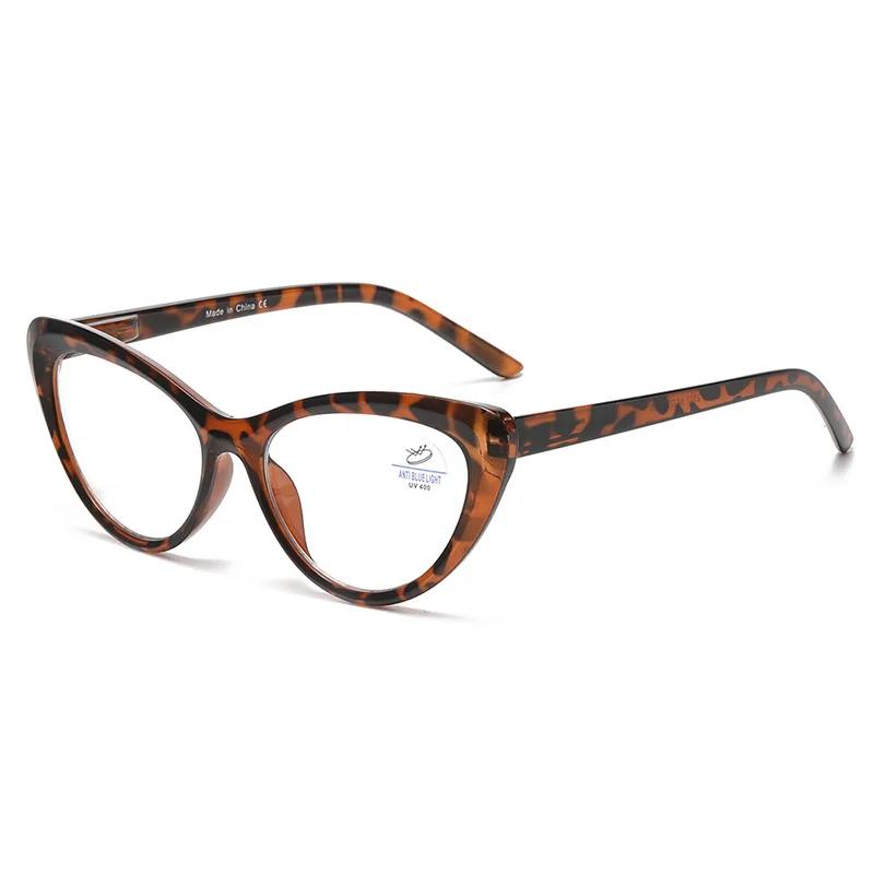 Neutral Fashion Cat-Eye Blue Light Blocking Reading Glasses Women's New Luxury Elegant High-Definition Reading Glasses +3.5+4.0