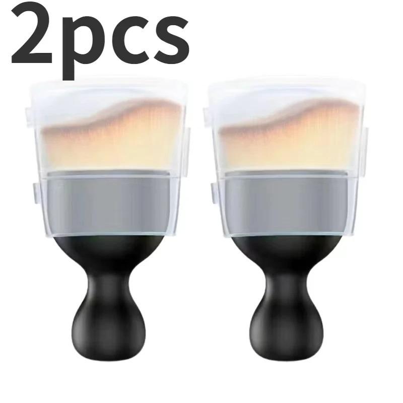 Lot De 2 Brosse De Détail D'intérieur De Voiture, Brosse De Detail Interieur De Voiture Brosse De Nettoyage Des Interstices Des Vitres Outil De Depoussierage Conception Arc 98184563