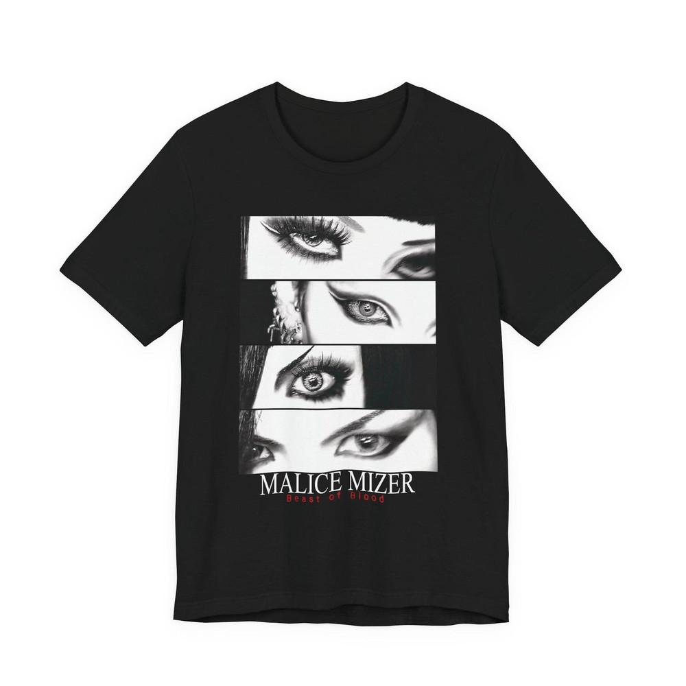 

Malice Mizer Beast of Blood Eyes T-Shirt | Visual Kei Goth J-Rock Merch Unisex T Unisex T-Shirt L