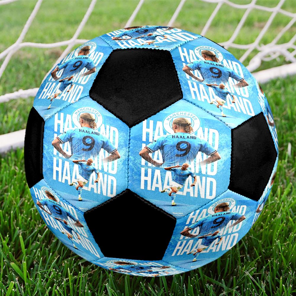 Ballon de Football Taille 5 Thème Manchester City, Convient aux Matchs Intérieurs et Extérieurs, un Cadeau Convient à Tous.