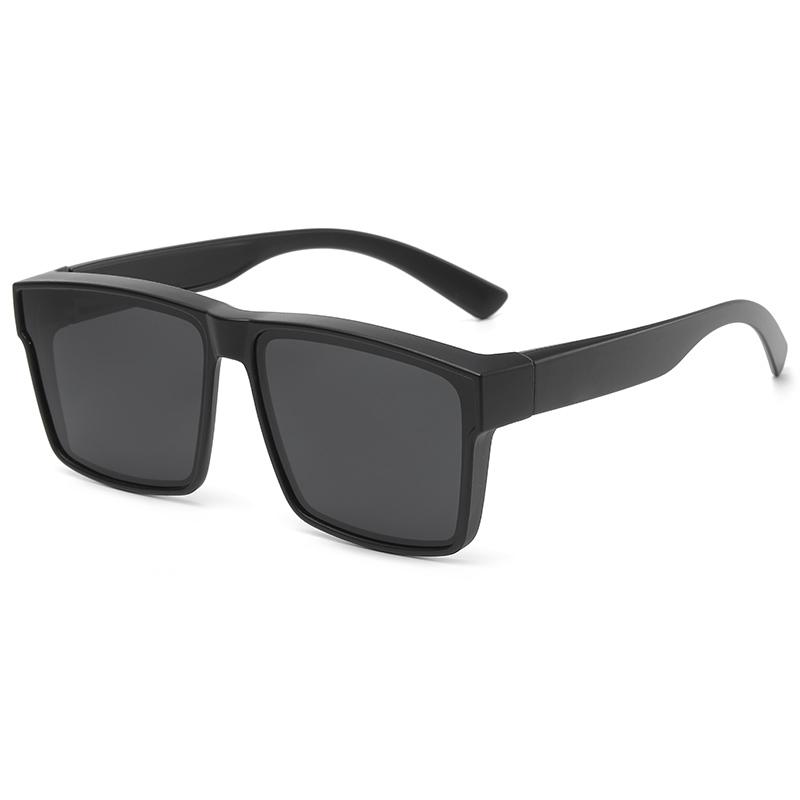 

Новые модные поляризационные солнцезащитные очки Тренд Уличные очки для велоспорта и вождения Дизайнерский бренд Крупная оправа Очки Uv400 black