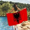 Nazione Albania Asciugamano Asciugatura Asciugamano da Bagno Applicabile a Nuoto Leggero Campeggio Yoga Spiaggia Fuori