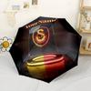 Galatasaray1 Customized Name Umbrella Compact Travel Automatic Umbrella Compact Durable 8-Rib Compact Design Travel Essential Fashionable Accessory