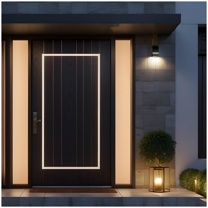 Garden Wall Lamp 1xGU10 IP44 Gray