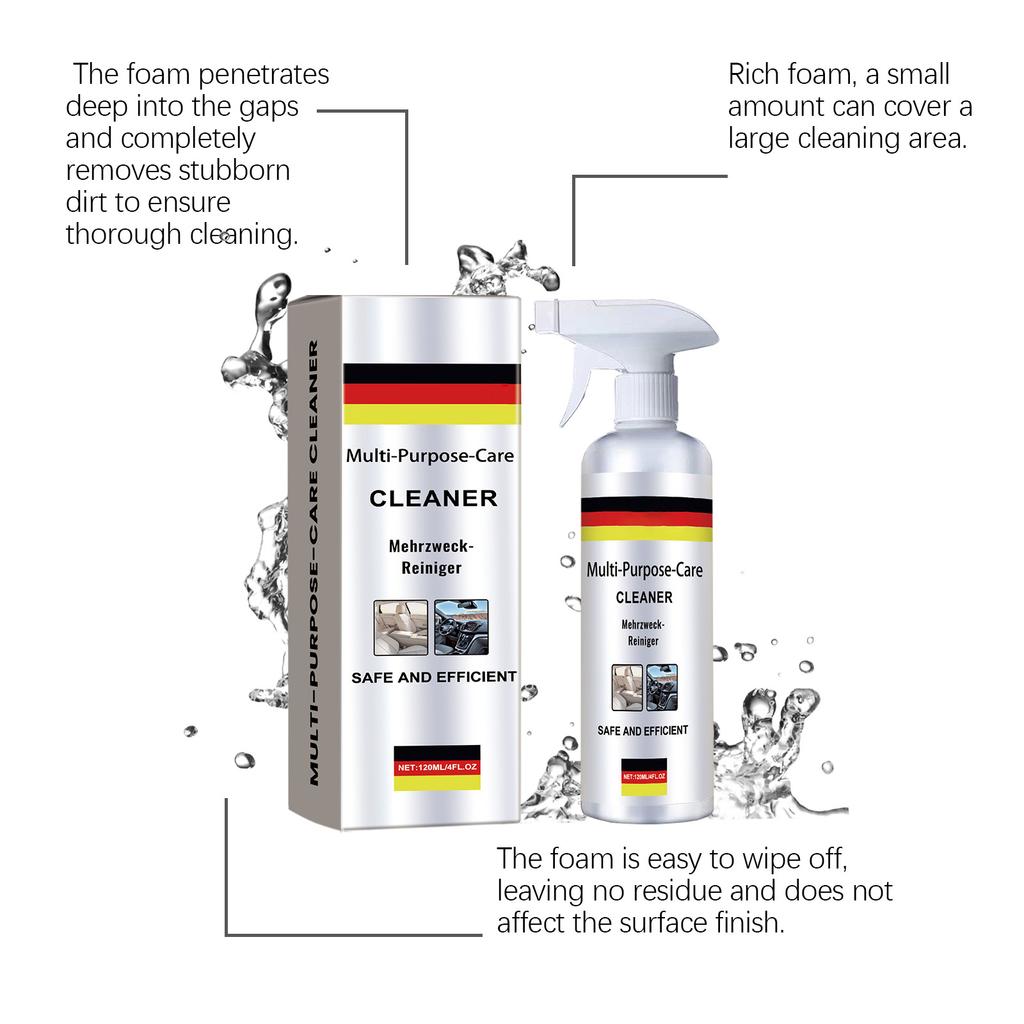 Multi Purpose Foam Cleaner For Auto Parts, Household And Car Care, Stain Removal And Cleaning Foam Liquid 120ml
