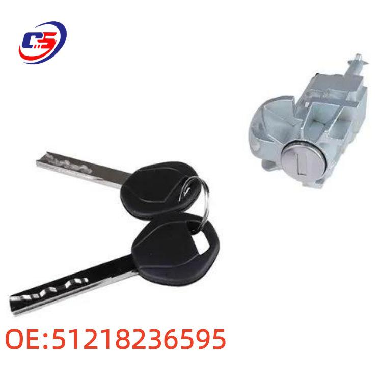 BMW E46 (2003-2005) Door Lock Cylinder Set with Keys - Part #51218236595