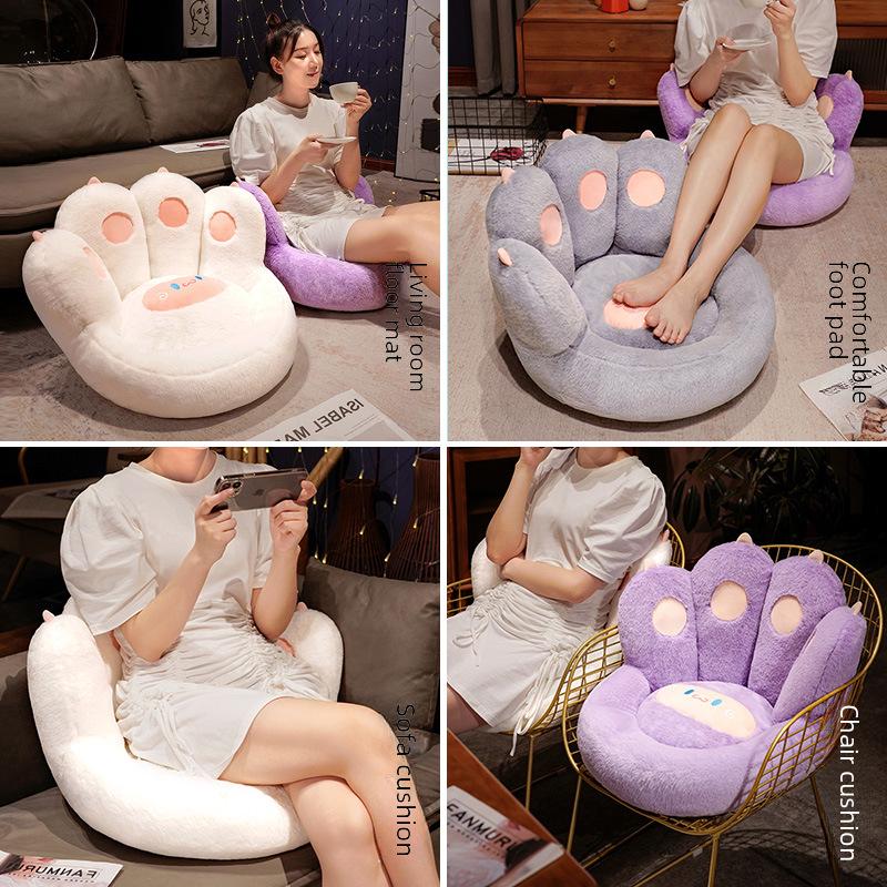 Tatami Lazy Cat Claw Bodenkissen – dickes Futon mit integrierter Rückenlehne für das Schlafzimmer- oder Wohnzimmersofa.