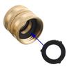 Hose Adapter Male to Male Female to Female Rustproof 3/4'' Brass Connector Anti Deformed 4 Pieces Adapter with Washers