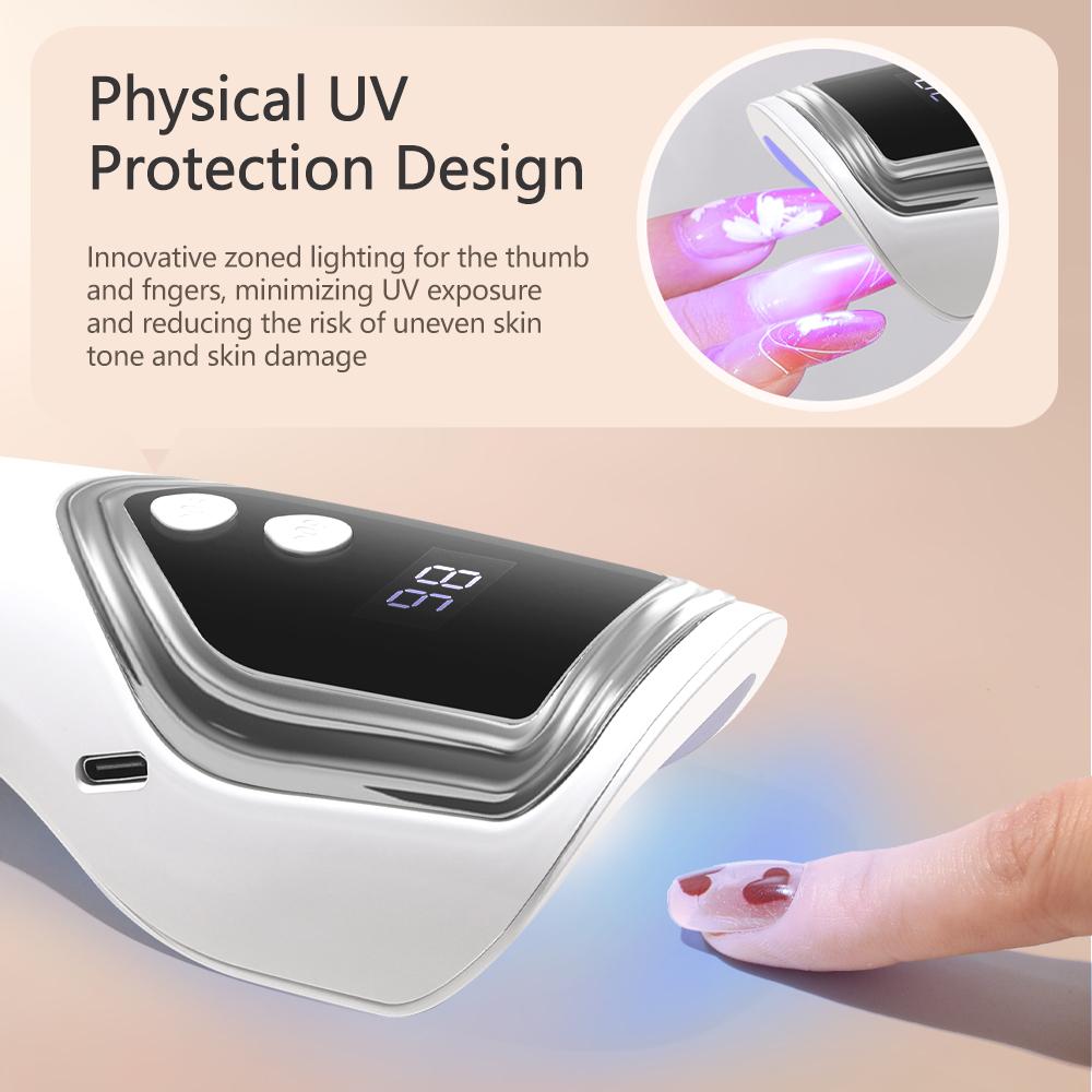 Handheld Nail Lamp Nails Mini Lampe Uv Led Lamp Portable Nail Lamp Flashlight Built-in battery For Nails Wireless Nails Gel Lamp