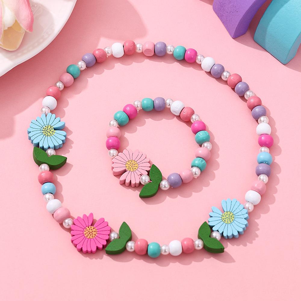 Kids Necklace and Bracelet Set, Children's Jewelry Set for Everyday Wear