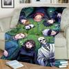 Jujutsu Kaisen Warm Flannel Blanket Print Comfortable for Bedrooms, Picnics, Sofas, Beds, Chairs, Travel-kwq142