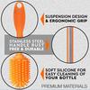 Silicone Bottle Brush Long Handle Water Bottle Cleaning Brush Vase Glassware Cup Brush Cleaner