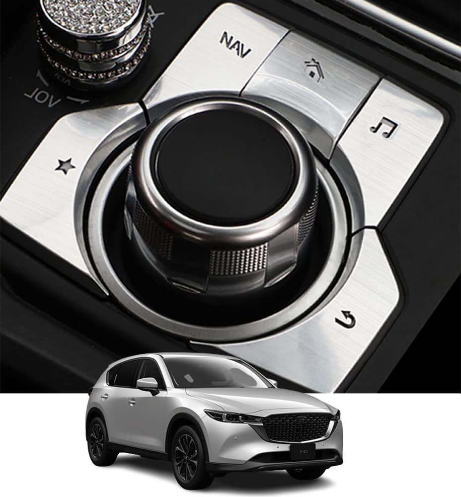 Kakash Алюминиевый сплав Панель управления Mazda, Крышка мультимедиа, Индивидуальные детали интерьера, Аксессуары, Устойчивость к царапинам,