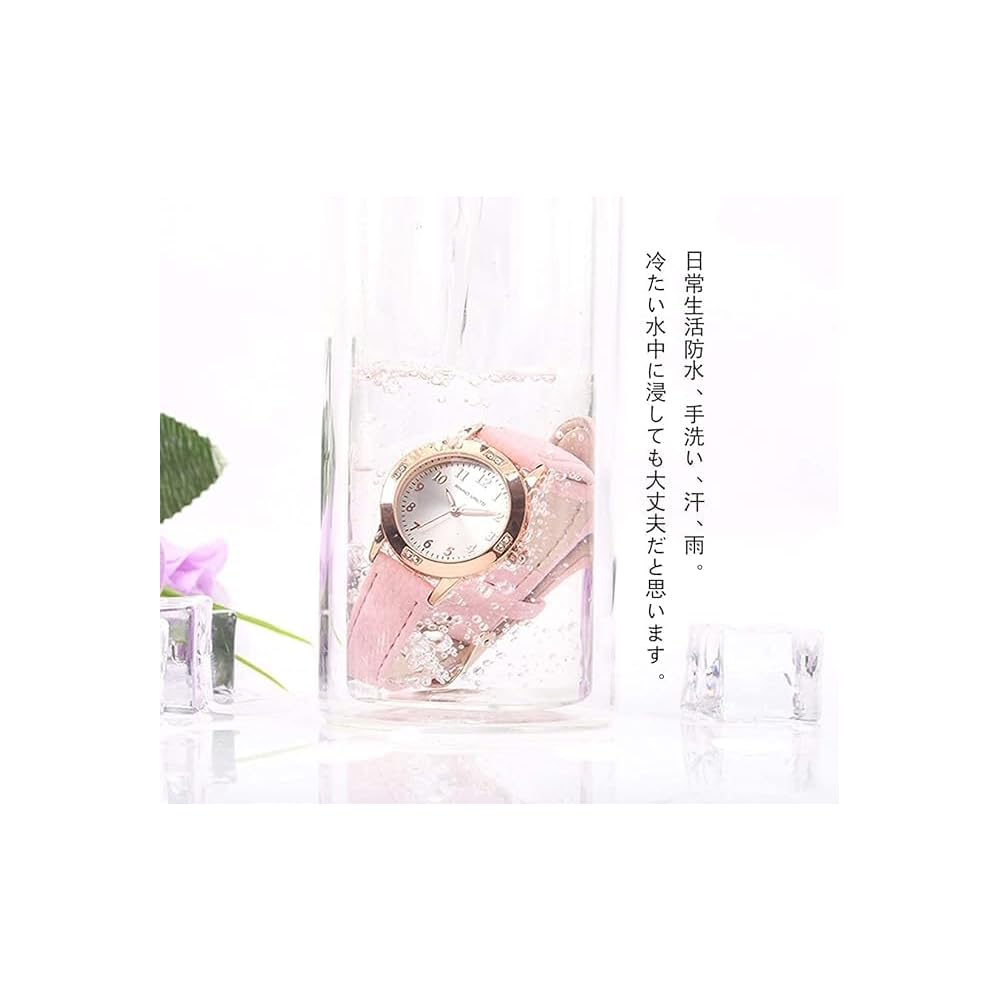 Girls' Quartz Watch Silver Pink Fashion Watch with Luminous Hands and Arabic Numerals Women's Timepiece