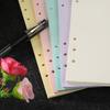40 ark A5/A6 fyllpapir Løsblad Notebook 6 hull kontorrekvisita