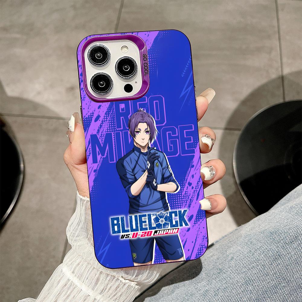 Blue Lock Reo Mikage Purple Translucent Mobile Phone Case for iPhone 17 16 15 14 13 12 11 X XR XS Air Pro Max Plus Cover