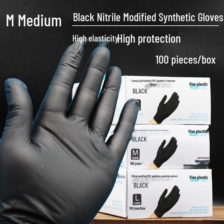 Nitrile Tattooing Gloves, High Elasticity, Powder-Free, 100pcs, Ideal for Beauty, PVC, Rubber, Latex, Food-Safe