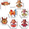 Cartoon Koi Chinese New Year Lantern Kit with Light Dancing Dragon New Year Lantern Photo Props Handheld Lucky Charm Light